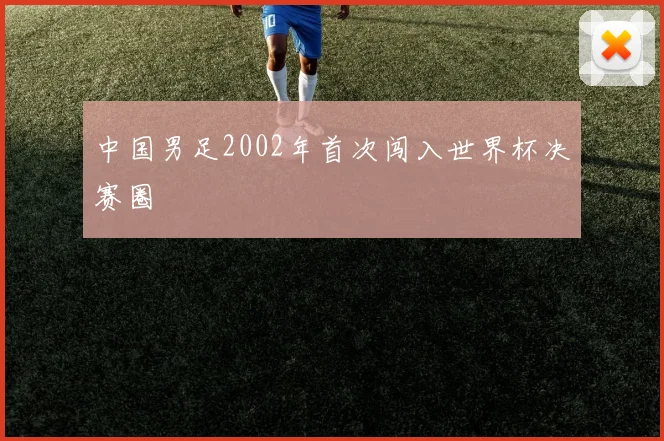 中国男足2002年首次闯入世界杯决赛圈