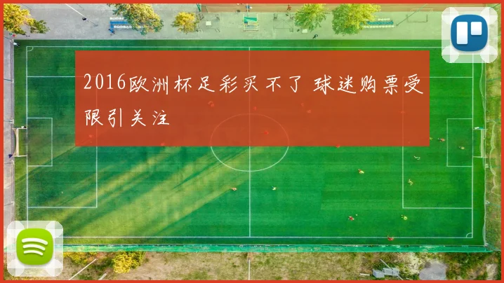 2016欧洲杯足彩买不了 球迷购票受限引关注